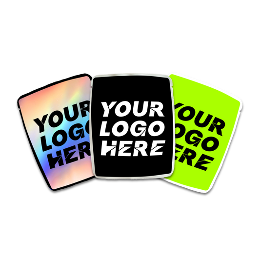 Single Sided Custom Stickered Mylar Bags