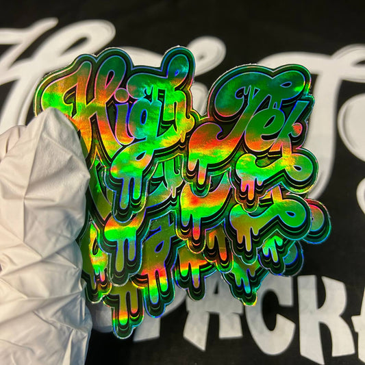 Holographic Die Cut Sticker Slaps