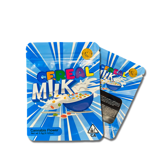 Cereal Milk Glossy 3.5G Resealable Mylar Bags (Packaging Only)